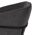 thumbnail image 4 of Nuevo Estella 18" Fabric & Steel Metal Dining Chair in Matte Cement/Matte Black, 4 of 4
