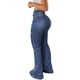 thumbnail image 2 of TaTaai Women Stretch Slim High Waisted Flared Jeans Street Fashion Casual Denim Pants with Pockets for Daily Gift, 2 of 7