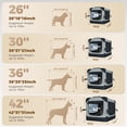 thumbnail image 4 of Petsee Collapsible Dog Crate - Portable Travel Kennel for Extra Large Dog, 4-Door Pet Crate with Mesh Windows, Indoor & Outdoor, Beige & Gray, 4 of 8