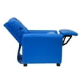 thumbnail image 4 of The Crew Furniture Traditional Kids Recliner Chair, Toddler Ages 1-5 Years, PU Faux Leather Blue, 4 of 10