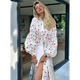 thumbnail image 5 of Vestido Informal de Verano para Mujer, con Cuello Alto, Holgado y , con Estampado de Corazones, M, 5 of 8