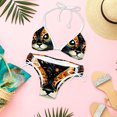 thumbnail image 6 of Cat Women's Swimsuit Bikini Set, Detachable Sponge, Adjustable Strap, Two-Pack, Beach & Pool Ready, 6 of 6