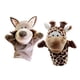 thumbnail image 4 of 2 marionetas de mano de animales de peluche, juguete educativo de peluche para contar historias, para juegos en interiores, ejercicios preescolares Jirafa Zorro, 4 of 10