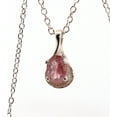 thumbnail image 2 of Natural Oval Pink Tourmaline Sterling Silver Necklace NT201, 2 of 9