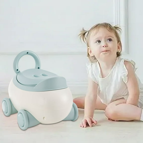 Litrail Thickened Portable Tod-dler Potty Training Seat with Removable Bucket, Non-Slip Base, Colorful Cartoon Design, for 1-3 Years Old