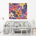 thumbnail image 2 of Yayeee Tapestry Wall Hanging for Bedroom 60" x 40" Living Room Home Wall Art Decor, Colorful Painted Flowers Pattern, 2 of 7