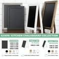 thumbnail image 6 of Ilyapa Rustic Wooden Magnetic Kitchen Chalkboard Sign 12x16 inch White, 6 of 6