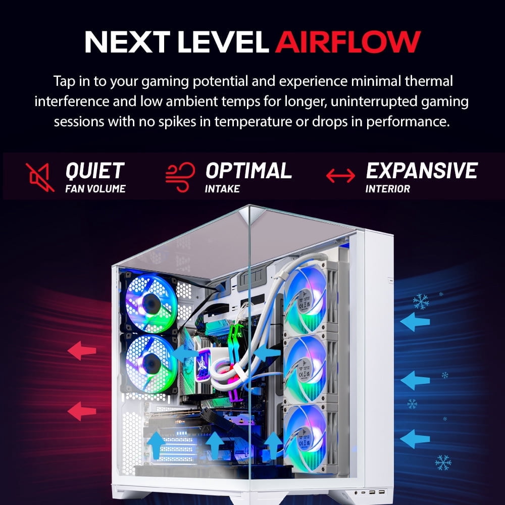 Skytech Gaming O11 Vision Gaming PC, Intel Ultra 7 270K 5.4GHz, NVIDIA RTX 5070 Ti 16GB VRAM, 1TB Gen4 NVMe SSD, 32GB DDR5 RAM 5600, 850W GOLD ATX 3 PSU, 360 ARGB AIO , WI-FI 6, Windows 11, Desktop