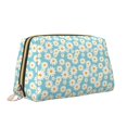 thumbnail image 2 of Salouo Daisy Floral A Pattern Large Cosmetic Bag,Portable Travel Makeup Bag Makeup Brush Organizer Cosmetics Pouch Large Capacity Travel Makeup Case Organizer, 2 of 8