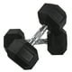 thumbnail image 2 of Par de Mancuernas Hexagonales Fire Sports de Caucho 15Kg Negro, 2 of 3