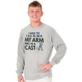thumbnail image 3 of Funny Fishing Cast Pun Fisher Humor Men's Long Sleeve Tee T Shirt Brisco Brands M, 3 of 6