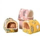 thumbnail image 4 of Nido para hámster, nido para pájaros, nido de algodón cálido con forro polar grueso, suministros para hámster, conejo pequeño, nido de oso dorado, nido de loro, 4 of 4