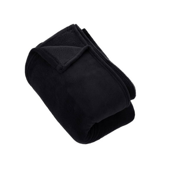 WHAMVOX Black Lightweight Fleece Blanket Fluffy Blankets Baby Boy