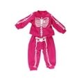thumbnail image 2 of Hot Pink Skeleton Halloween Pajamas For 18 Inch Doll | American Fashion World, 2 of 2