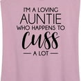 thumbnail image 3 of Instant Message - I'm A Loving Auntie - Women's Racerback Tank Top, 3 of 6