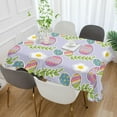 thumbnail image 5 of GZHJMY Easter Eggs Tablecloth, Rectangle Waterproof Washable Polyester Table Cover for Picnic Dinner Holiday Party Decor, 54 x 54 Inch, 5 of 7