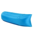 thumbnail image 1 of Inflatable Sofa Portable Air Couch 220x70cm Waterproof Lounger for Outdoor Beach Camping Travel Music Festivals Blue, 1 of 5