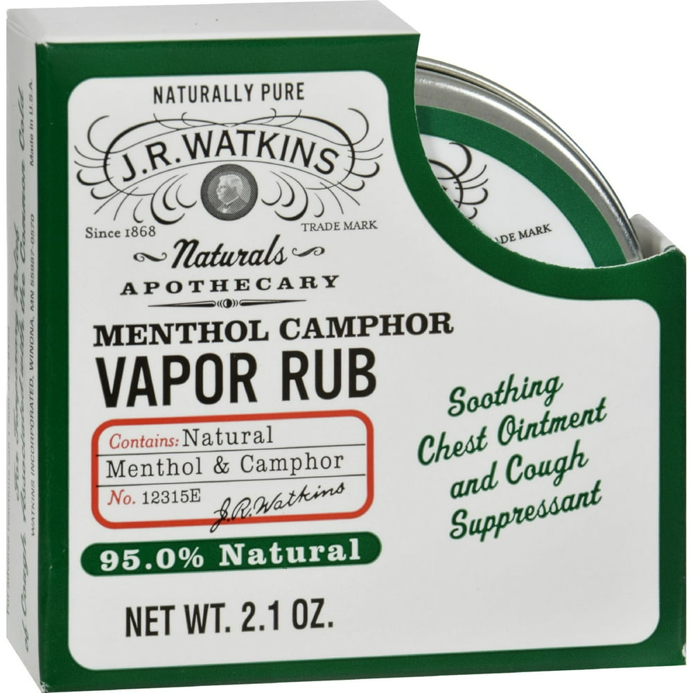 J.R. Watkins Menthol Camphor Vapor Rub, 2.1 oz