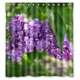 thumbnail image 1 of ABPHQTO Purple Blossom Vute Flower Floral Green Leaf Cortina de ducha Impermeable Cortina de ducha 160x180 cm, 1 of 2