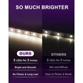 White LED Strip Lights 4000K,16.4ft High Density 12V Tape Light, UL