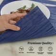 thumbnail image 3 of Juego de 8 manteles individuales Leetaltree Blue, resistentes al calor, antideslizantes, 3 of 9