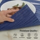 thumbnail image 2 of Juego de 12 Individuales Azules Leetaltree - Individuales Resistentes al Calor y Antideslizantes para Mesa de Comedor, Tapetes de PVC Vinílico Tejido Duraderos y Lavables (Azul, 12), 2 of 9