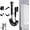 Black, variant on 1-in-2-Handheld Out Dual Control Valve Bidet Sprayer for Toilet, New Bidets Washer Kit with Adjustable Pressure Valves, Bathroom Faucet Dual Control, Easy to Use (Silver)