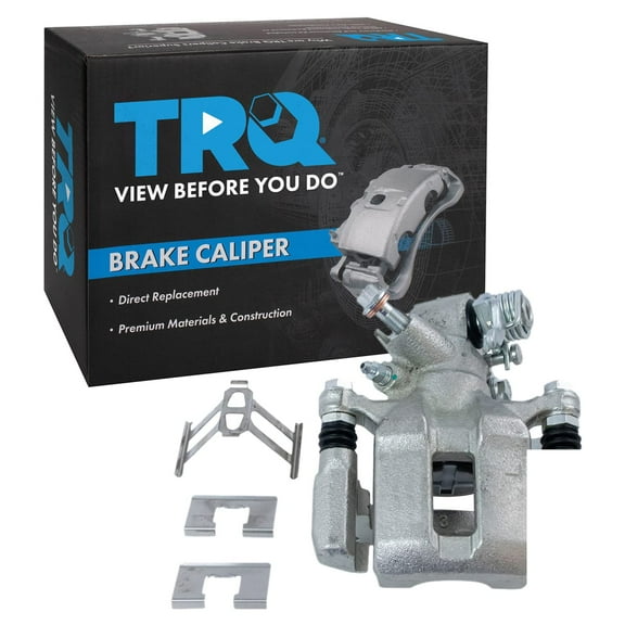 TRQ Rear Left Brake Caliper w/Bracket Drivers Side Compatible with 2002-2006 Acura RSX 2002-2005 Honda Civic
