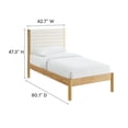 thumbnail image 3 of Olea Twin Platform Bed in Feather Oak, 3 of 10