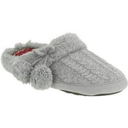 DF by Dearfoam Women's Cable Knit Scuff Slipper