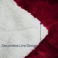 thumbnail image 5 of JML Sherpa Fleece Blanket Twin Size, Soft Warm Plush Blanket for Bed Sofa Couch,Burgundy, 5 of 6