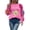 Pink, variant on Lovskoo Sweaters for Women Trendy and Personalized Three-Dimensional Flower Pullover Long Sleeved Knitted Sweater Pink