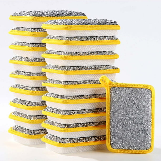 Xihbxyly Trapos Multiusos para Lavar Platos, Diseño de Esponja de Doble Cara, Microfibra y Lado Absorbente, Limpieza de Cocina y Lavavajillas, Suaves y Antirayaduras, Paquete de 5/10/20, Reutilizable