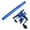 Blue, variant on GXXGREAT Pen Fishing Rod With Reel Mini Pole Rotating Fishing Wheel For Outdoor Fishing Accessories