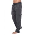 thumbnail image 2 of Pro Club Mens Heavyweight Cargo Sweatpants, Charcoal, 7XL, 2 of 4
