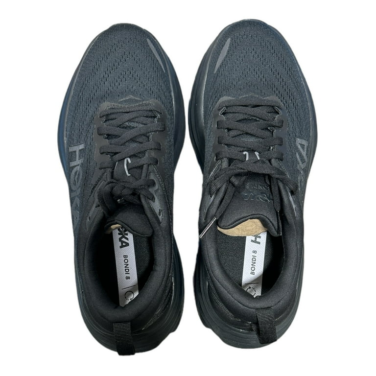 Hoka Men's Bondi 8 Sneaker, Black/Black, 8.5 - Walmart.com