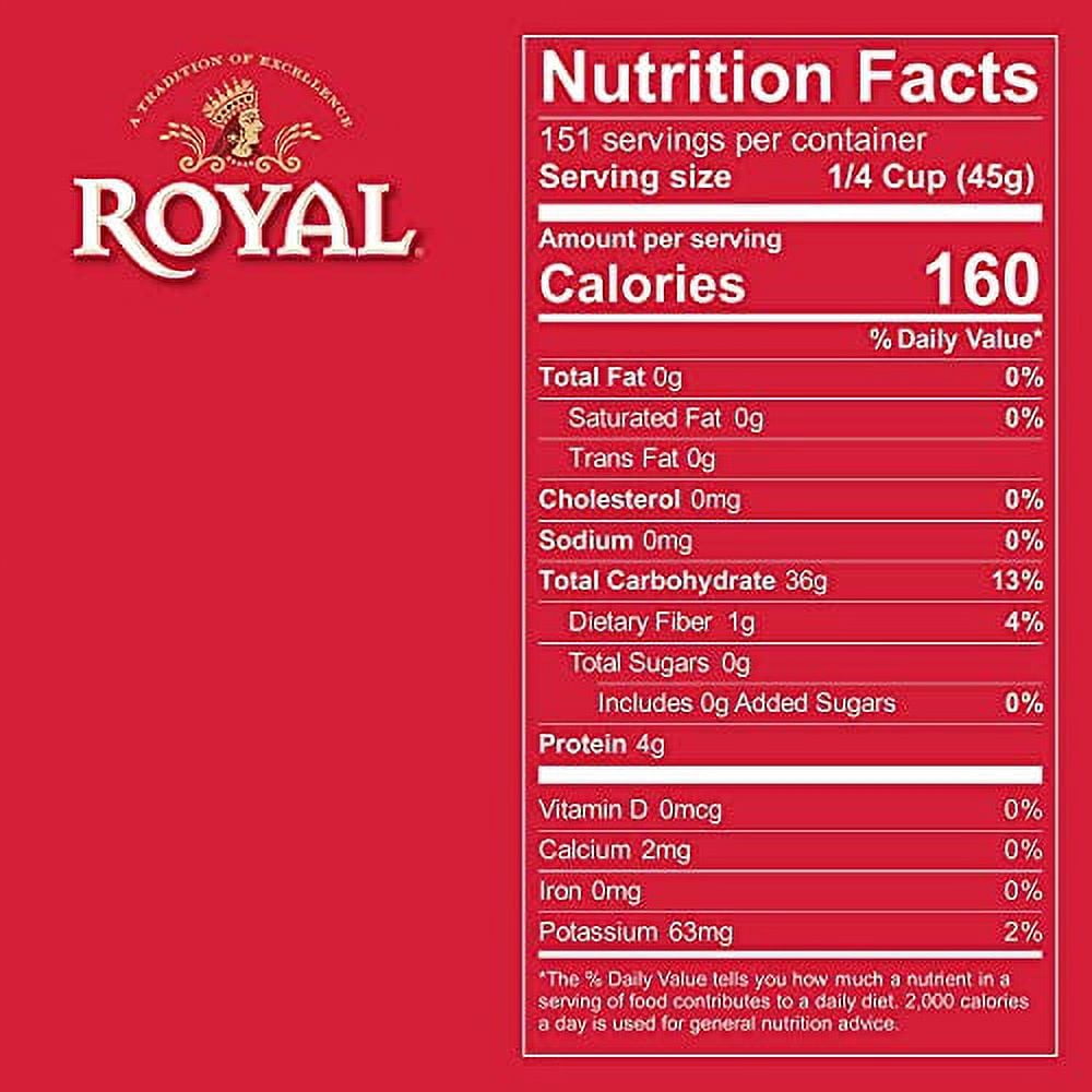 Authentic Royal Royal Basmati Rice, 15-Pound Bag, White