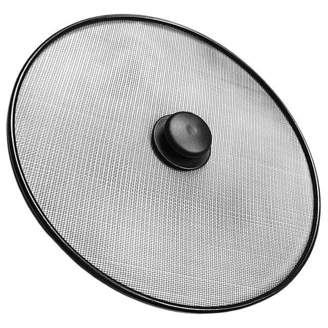 LOLIPPYY Pantalla Anti Para Sartén Con Estructura Simple Y Mango Acero Inoxidable