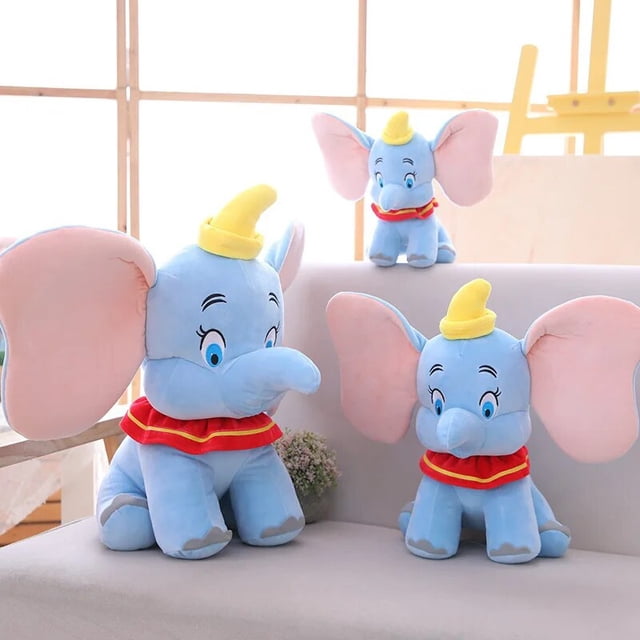 Disney Dumbo-muñeco de peluche de película de dibujos animados para bebé, elefante volador, Animal suave, regalos de Navidad, cumpleaños para niños