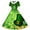 Orange, variant on BRGZLK Girls Stretchy Dress Hepburn Style Saint Patricks Day Holiday Shamrock Print Short Sleeve Turn Down Collar Dress Kids Irish Dresses Party Outfits Yellow 9-10 Years