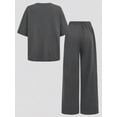 thumbnail image 3 of Girls' Graphic Print Short Sleeve Top and Pants Set, Casual 2 Piece Outfit for Youth Girls, 3 of 7