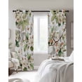 thumbnail image 3 of Spring Floral Blackout Curtains 84 Inches Long for Bedroom, Green Botanical Flowers Watercolor Thermal Insulated Room Darkening Black Out Window Curtain Panels Grommet Drapes for Living Room, 3 of 8