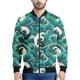 thumbnail image 3 of Chaqueta con cremallera con estampado de olas del océano vintage para hombre, chaqueta holgada informal de manga larga con estampado 3D de autobús de la paz y plumas, abrigo de calle, 3 of 5