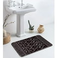 thumbnail image 6 of Bathroom Rugs 20x31 inch Black Boho Bath Mat Non-Slip Geometric Moroccan Farmhouse Bath Rug Soft Velvet Machine Washable Bathroom Mats for Tub Sink Shower, 6 of 6