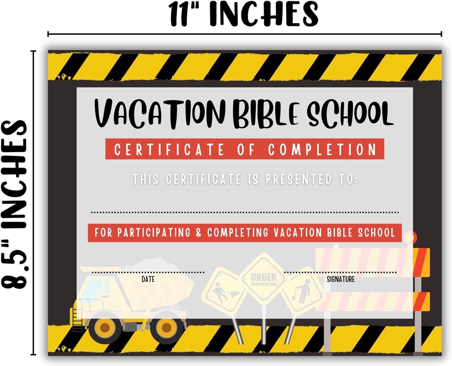 Vacation Bible School Ribbons For Graduation Vacation Bible School Certificate Vacation Bible School Certificates