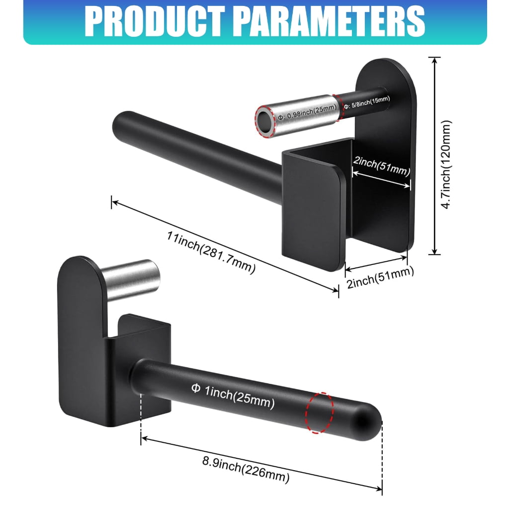 Fitness Weight Plates holder Replacement Power Rack Attachment Weight Storage Rack for Power Racks
