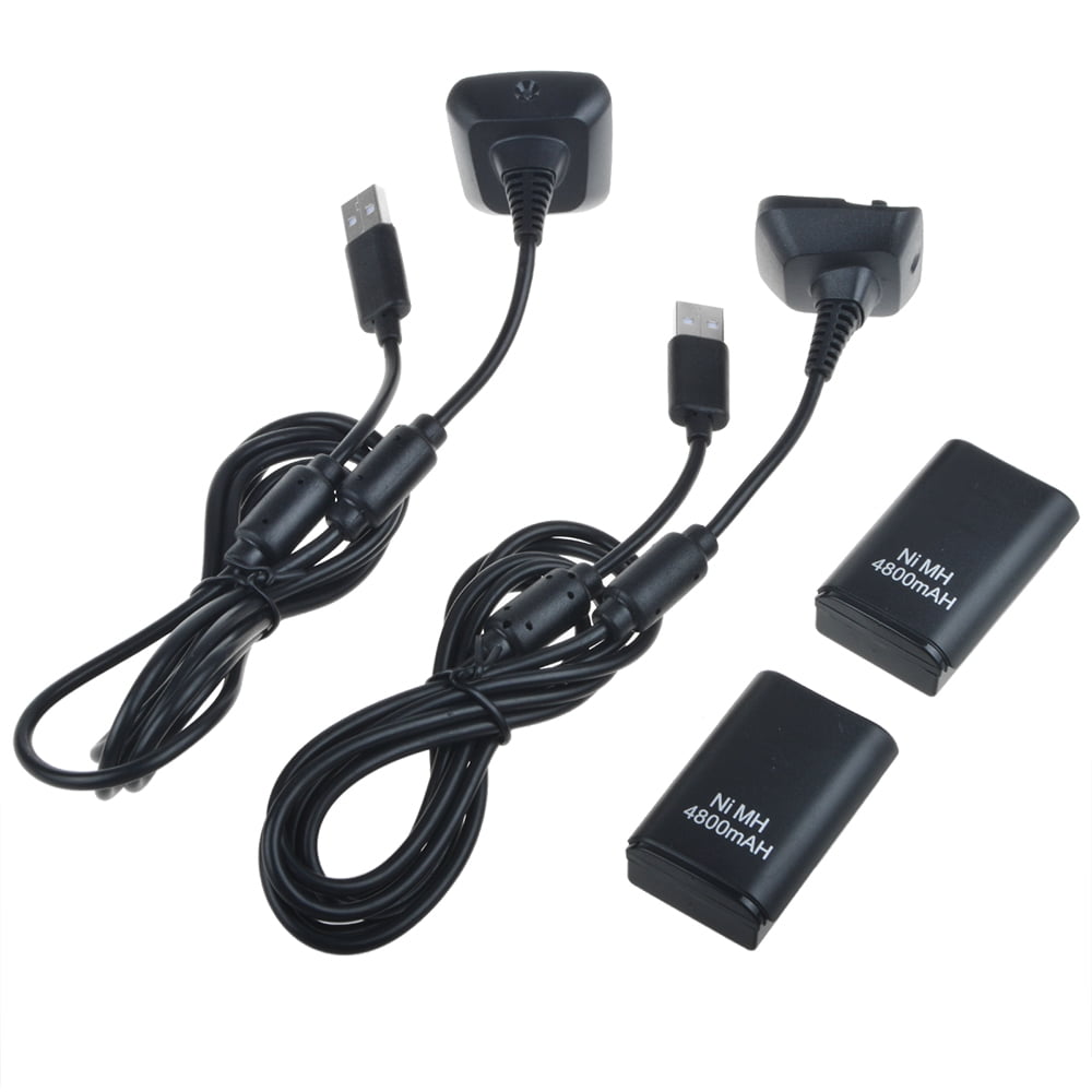 Ablegrid 4800mAh Battery Pack + Charger Cable for Microsoft Xbox 360