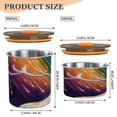 thumbnail image 3 of Food Storage Can - Keep Coffee Tea Flour & More Fresh - Ideal for Cereal Nuts & Pet Food Rainbow Starry Sky Stag500ml, 3 of 9