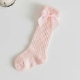 thumbnail image 4 of Breathable Baby Socks Spanish Hollow Knit Mid Calf Socks With Bow For Girls Boys Spring Summer Comfortable *6PCS(Pink & Purple & Blue & White & Light Pink & Red,4Y), 4 of 4