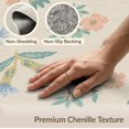 thumbnail image 6 of ODIKA 4'x6' Cream Beige Botanical Floral Washable Area Rug Vintage Inspired Scattered Wildflower Motifs Non-Slip, Chair-Friendly, Flatwoven for Home Office, Under Desk, 6 of 7